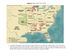 Station 1: Maps of the Trail of Tears