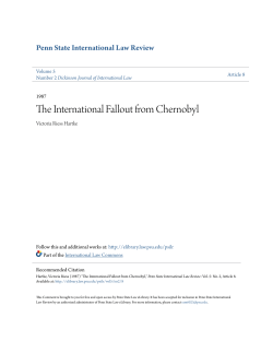 The International Fallout from Chernobyl