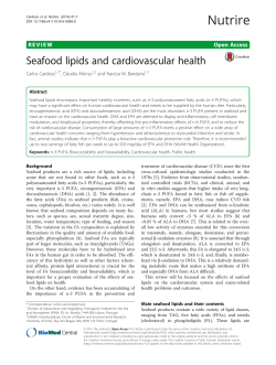 Seafood lipids and cardiovascular health - Nutrire
