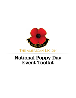 National Poppy Day Event Toolkit