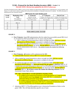 Protocol for BRI updated May 2013