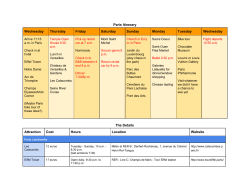 ParisVacationItineraryandMuseumInfo