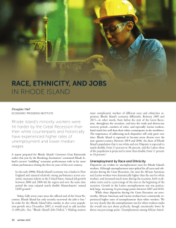 Race, Ethnicity, and Jobs in Rhode Island