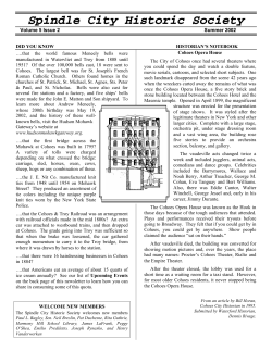 Summer - Spindle City Historic Society