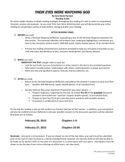 THEIR EYES WERE WATCHING GOD