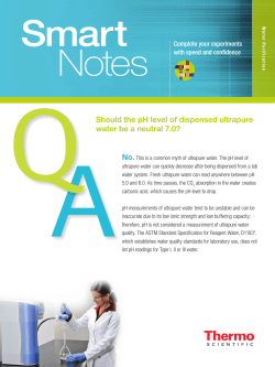 Should the pH level of dispensed ultrapure water be a neutral 7.0?