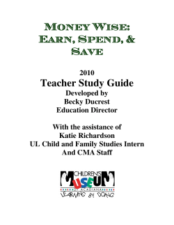 Money Wise - Children`s Museum of Acadiana