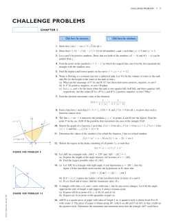Applications of Differentiation