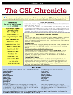 The CSL Chronicle