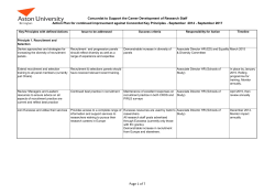 Action Plan - Aston University