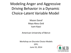 Modeling Anger and Aggressive Driving - Transp-Or