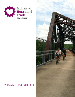 Industrial Heartland Trails Coalition 2015 Annual Report
