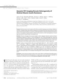 Dynamic PET Imaging Reveals Heterogeneity of Skeletal Muscle