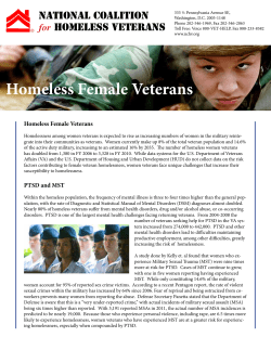 Homeless Female Veterans - National Coalition for Homeless