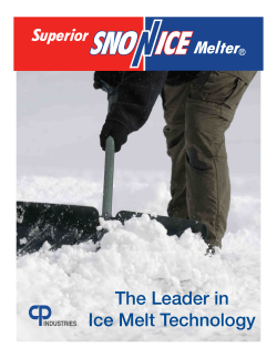 The Leader in Ice Melt Technology