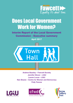 Does Local Government work for women?