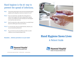 Hand Hygiene Saves Lives