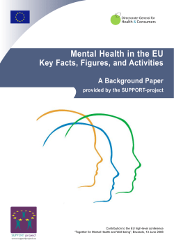 Mental Health in the EU - European Commission