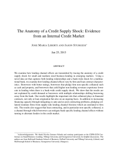 The Anatomy of a Credit Supply Shock