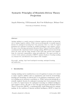 Syntactic Principles of Heuristic-Driven Theory Projection