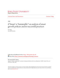 if `Smart` is `Sustainable`? an analysis of smart growth policies and its