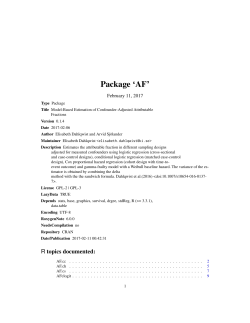 Package `AF`