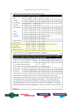 Application form for priority seating card -word