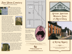 Mercersburg African American History Brochure