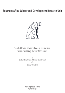 South African poverty lines: a review and two new