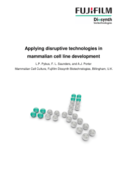 Applying disruptive technologies in mammalian cell line development