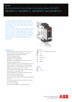 CM-MPS.11, CM-MPS.21, CM-MPS.31 and CM