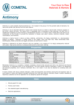 Antimony - Cometal S.A.