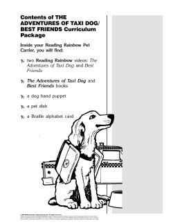 Contents of THE ADVENTURES OF TAXI DOG/ BEST