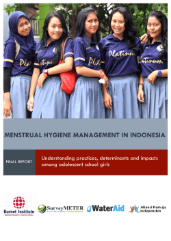 menstrual hygiene management in indonesia