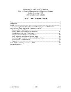 Massachusetts Institute of Technology Dept. of Electrical