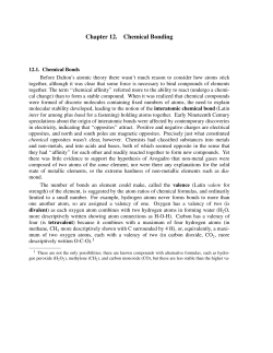 Chapter 12. Chemical Bonding - The University of New Mexico