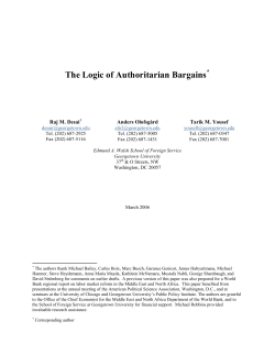 Logic of Authoritarian Bargains