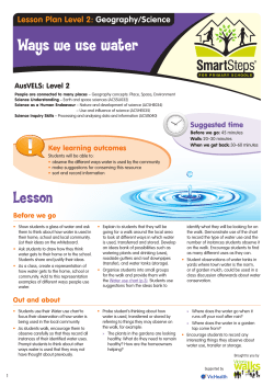 Geography Science - Ways we use water