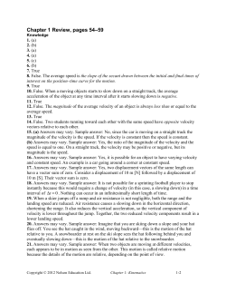 Chapter 1 Review, pages 54&ndash;59