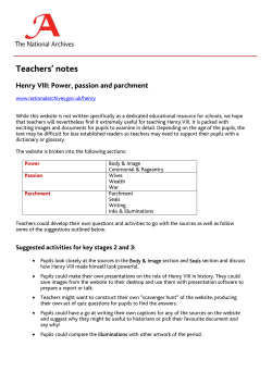 Teachers` notes - The National Archives