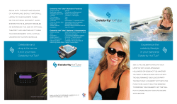 Experience the celebrity lifestyle in your personal Celebrity Hot Tub