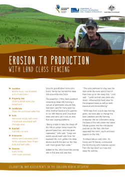 erosion to production