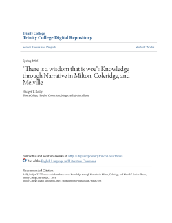 "There is a wisdom that is woe": Knowledge through Narrative in