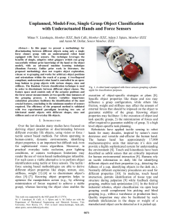 Unplanned, Model-Free, Single Grasp Object Classification with