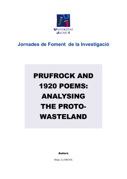 prufrock and 1920 poems: analysing the proto