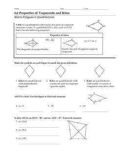 6.6 Properties of Trapezoids and Kites
