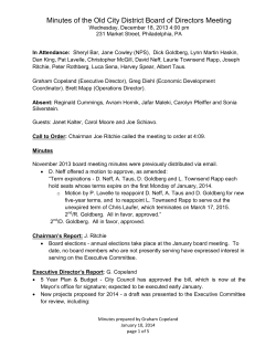 Board Minutes, December 18, 2013