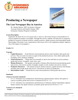 Producing a Newspaper