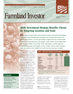 2005 Fall: HAIG Investment Strategy Benefits Clients by Targeting