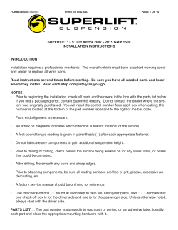 SUPERLIFT&reg; 3.5&rdquo; Lift Kit for 2007 - 2015 GM